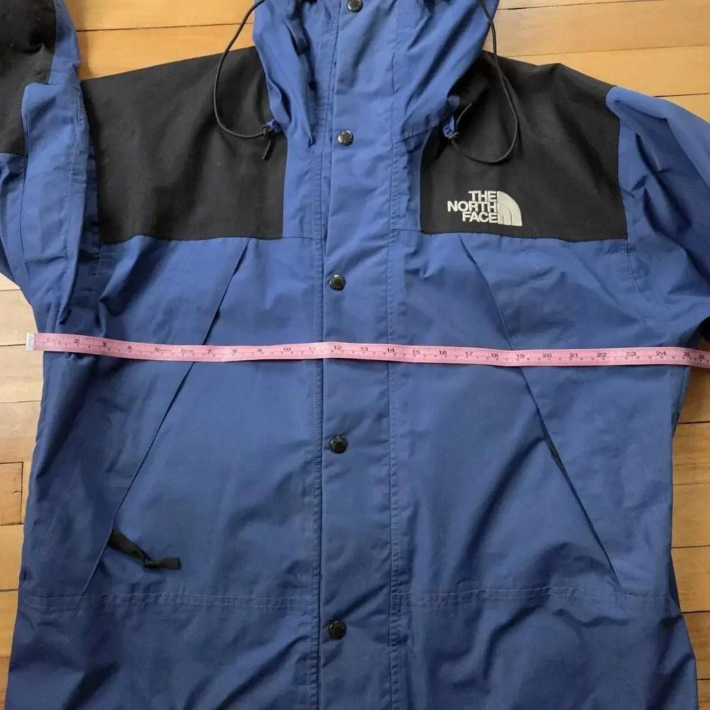 The North Face Men’s Large GORE‑TEX Waterproof Hooded Shell Jacket Blue Black